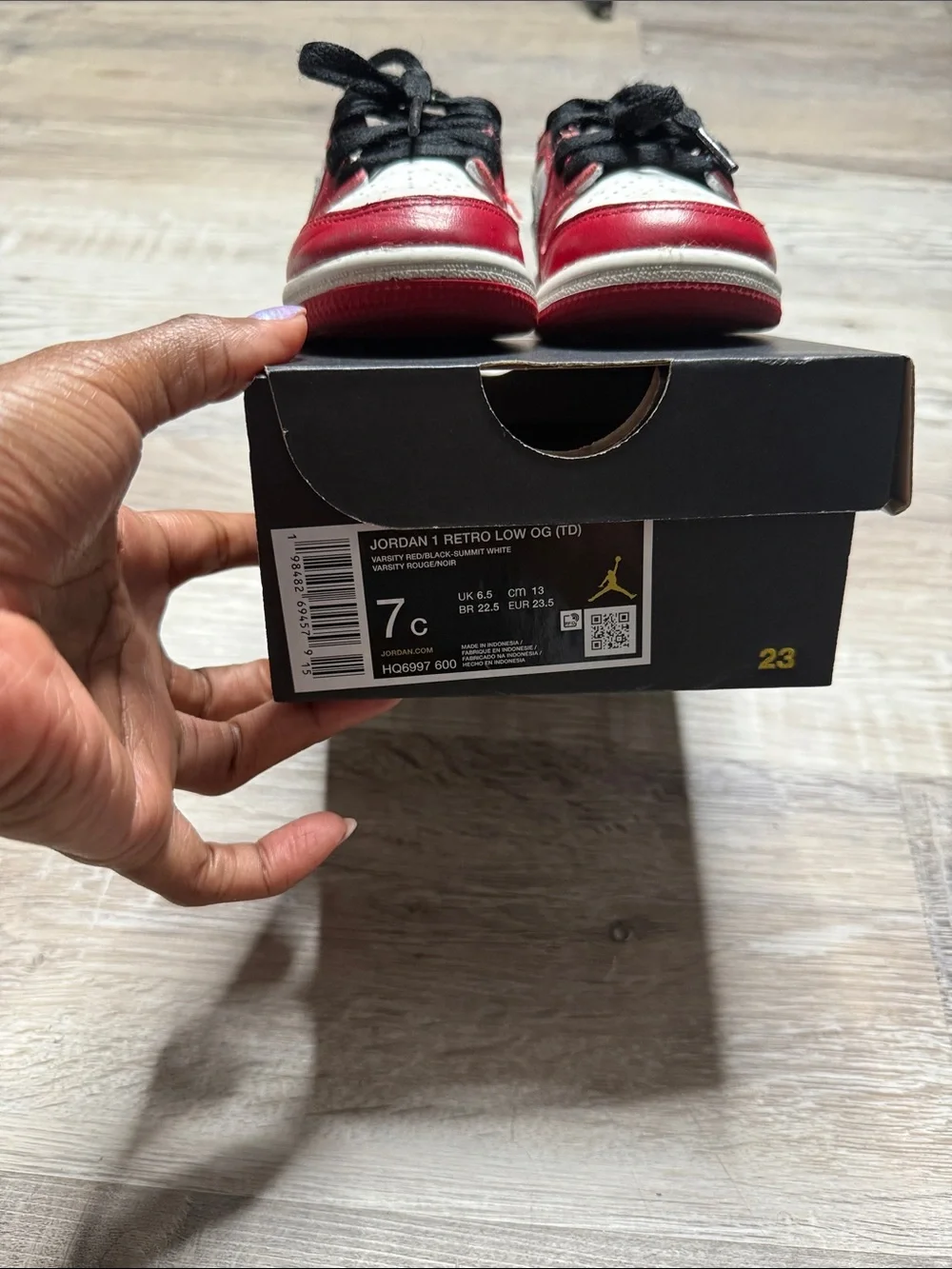 Toddler Jordan Retro 1s Size 7c
